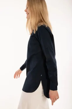 Ess - Joy Poplin Shirt Navy