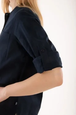 Ess - Joy Poplin Shirt Navy