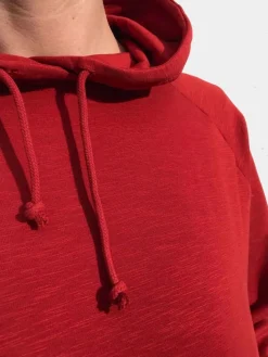 Ess - Organic Danemellow Hoodie Dk Rust