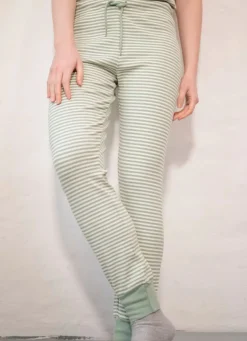 Ess - Organic Danesandvig Loungepants Dry Sage/Chalk