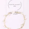 Happy Hoop Cph Rosa Armband Guldfarvet/Off White