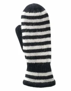 Hestra Gaucho Stribet Strik-Luffe Black/Off White