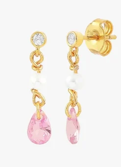 Hultquist Cph Raindrop Oreringe Pink Pearl