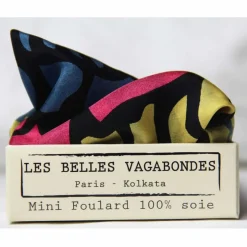Les Belles Vagabondes Mini Silk Scarf Mogador Yellow
