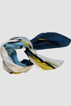 Les Belles Vagabondes Mini Silk Scarf Expression Yellow