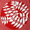 Les Belles Vagabondes Mini Silk Scarf Ficus Orange