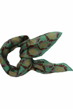 Les Belles Vagabondes Mini Silk Scarf Jaipur Green