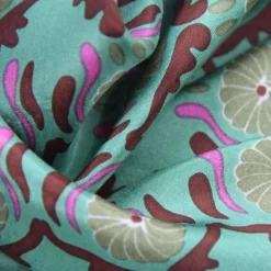 Les Belles Vagabondes Mini Silk Scarf Jaipur Green