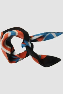 Les Belles Vagabondes Mini Silk Scarf 70'S Black