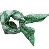 Les Belles Vagabondes Mini Silk Scarf Ficus Green