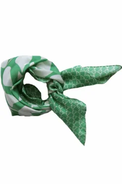 Les Belles Vagabondes Mini Silk Scarf Ficus Green