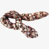 Les Belles Vagabondes Mini Silk Scarf Kaleidoscope Orange