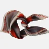 Les Belles Vagabondes Mini Silk Scarf Biloba Orange
