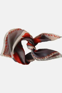 Les Belles Vagabondes Mini Silk Scarf Biloba Orange
