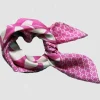 Les Belles Vagabondes Mini Silk Scarf Ficus Fuchsia