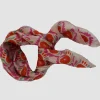Les Belles Vagabondes Mini Silk Scarf Jaipur Pink/Orange
