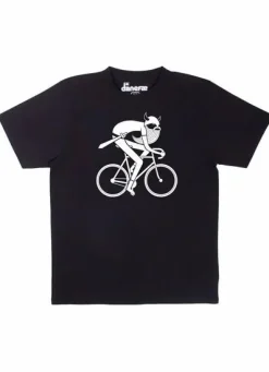 Mande Tee Black Bikingviking (White)