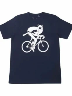 Mande Tee Navy Biking Viking
