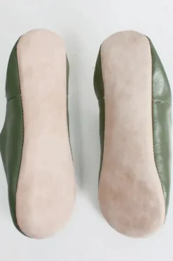 Marokkanske Babouche Tofler Olive
