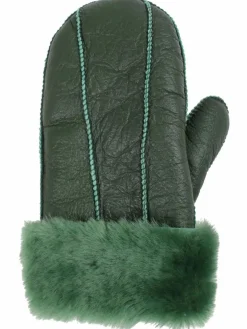 No Waste Sheepskin Napa Gloves Green