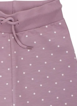 Organic - Daneboeg Pants Warm Clay/ Offwhite Dots