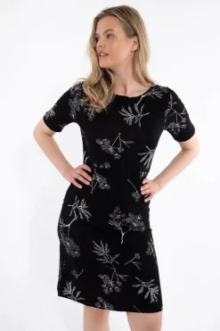 Organic - Danedaffodil Slub Dress Black Hemlock
