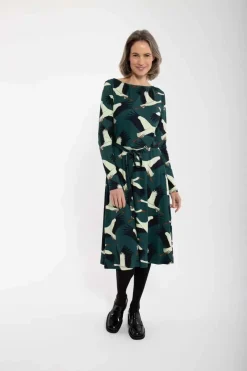 Organic - Danegudrun Interlock Dress Dark Duck Stork