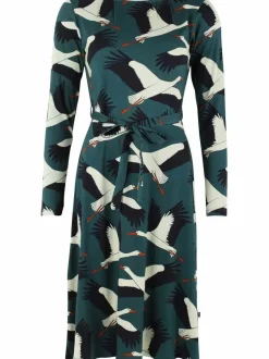 Organic - Danegudrun Interlock Dress Dark Duck Stork