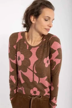 Organic - Danelotte Tee Beige Rose Bloom Boom