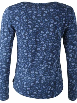 Organic - Danelotte Tee Marine/Cold Blue Fleurie