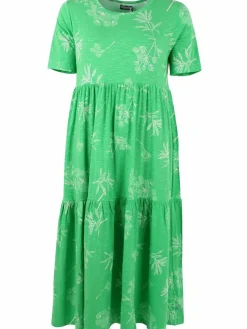 Organic - Danemarkise Slub Jersey Dress Spring Green Hemlock