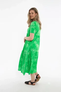 Organic - Danemarkise Slub Jersey Dress Spring Green Hemlock