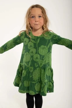 Organic - Danemiva Dress Warm Khaki/Fall Jungle Hortensia