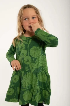 Organic - Danemiva Dress Warm Khaki/Fall Jungle Hortensia