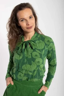 Organic - Danepetra Top Warm Khaki/Fall Jungle Hortensia