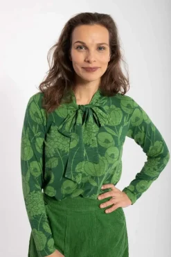 Organic - Danepetra Top Warm Khaki/Fall Jungle Hortensia