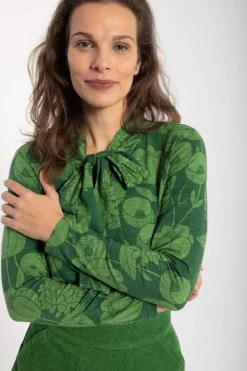 Organic - Danepetra Top Warm Khaki/Fall Jungle Hortensia