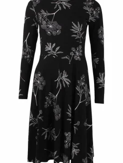 Organic - Danesigrid Viscose Slub Dress Black Hemlock