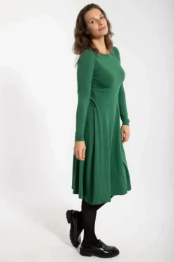 Organic - Danesigrid Viscose Dress Warm Khaki
