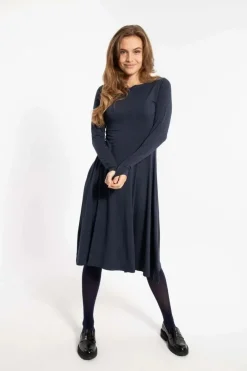 Organic - Danesigrid Viscose Dress Dk Navy