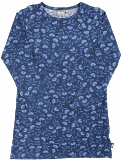 Organic - Danetulip Nightgown Marine/Cold Blue Fleurie