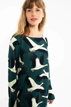 Organic - Danolivia Interlock Dress Dark Duck Stork