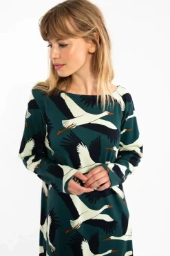 Organic - Danolivia Interlock Dress Dark Duck Stork