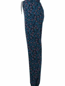 Organic - Kondi Sweatpants Dusty Blue Fleurie