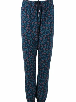 Organic - Kondi Sweatpants Dusty Blue Fleurie