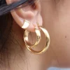Pico Cph Shira Hoops Guldbelagt