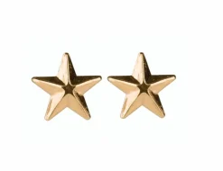 Pico Cph Star Studs Guldbelagt