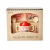 Rice Melamine Baby Spisesaet Pink Jungle Animals