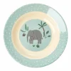 Rice Melamine Børneskal Blue Jungle Animals