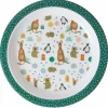 Rice Melamine Børnetallerken Green Party Animals